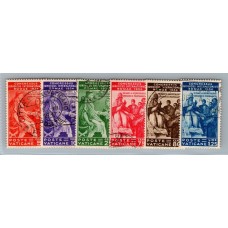 VATICANO 1935 Yv 66/71 SERIE COMPLETA USADA MUY RARA 125 EUROS